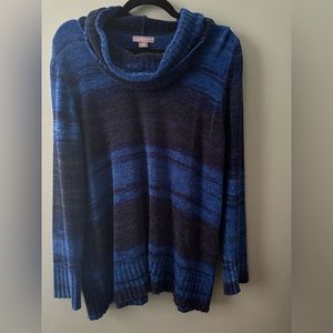 X-Large blue stripe sweater